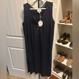 Umgee sleeveless midi side slits dress